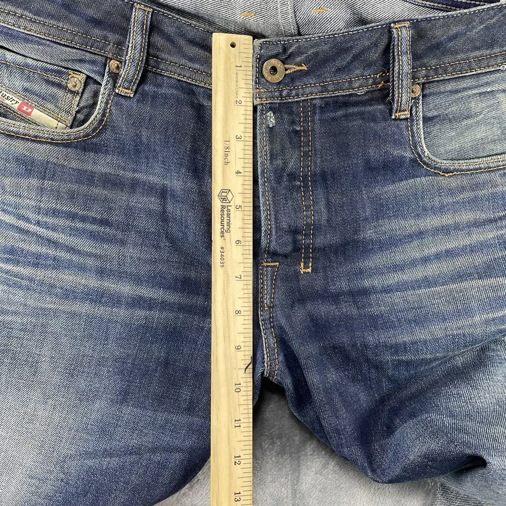 Diesel Zatiny Jeans Selvage Bootcut Mens Size 36x32 Fits 38x31 Blue Wash 0073N